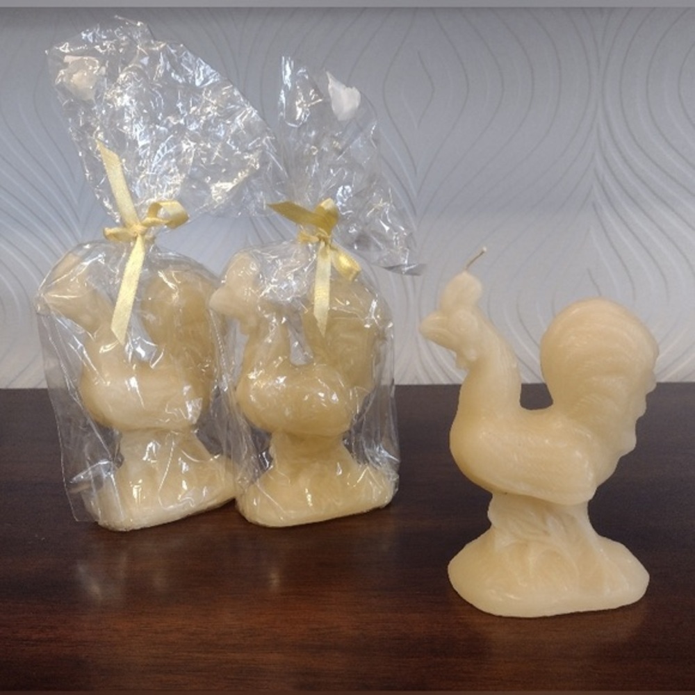 Vintage Artisanal Rooster Candles
